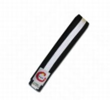 Black /white striped belt