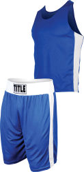 Title Amateur Boxing Set - 1 Shorts and 1 Singlet Blue