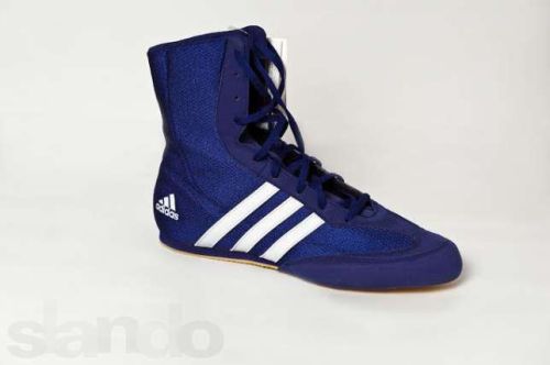 blue adidas boxing boots